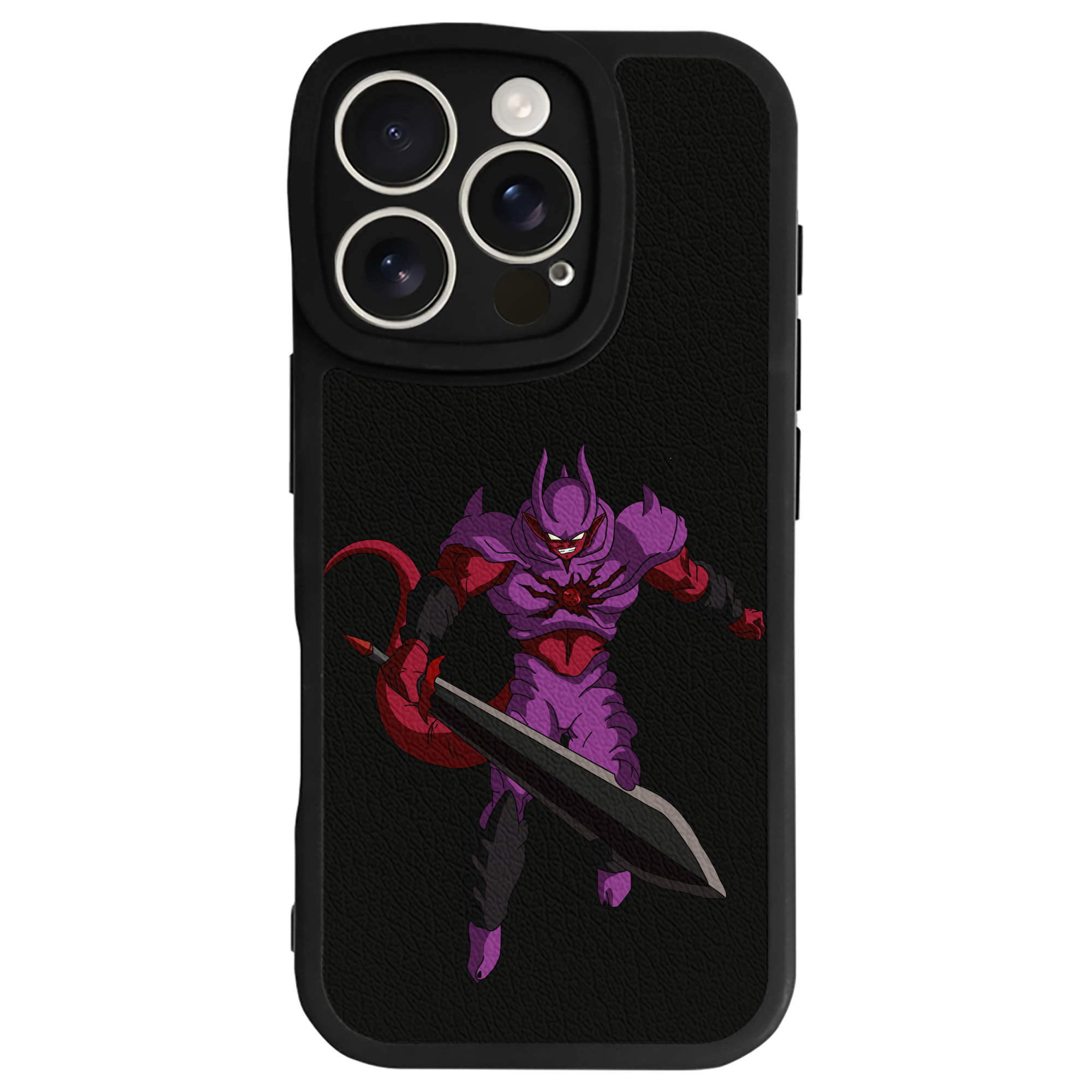 （画像用） ドラゴンボール ジャネンバ DRAGON BALL Janemba 【iPhone 16シリーズ対応】シリコンスマホケース（レザー調） 材質：シリコン